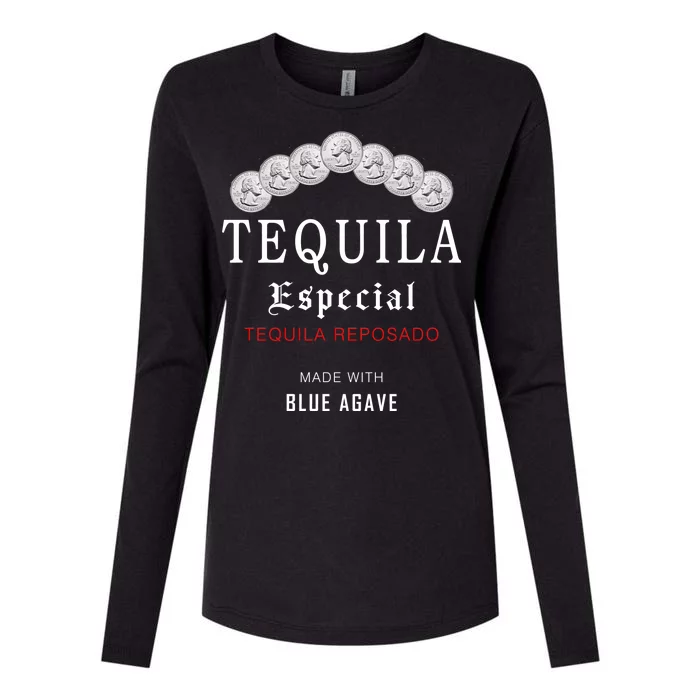 Tequila Especial Lime Slat Womens Cotton Relaxed Long Sleeve T-Shirt