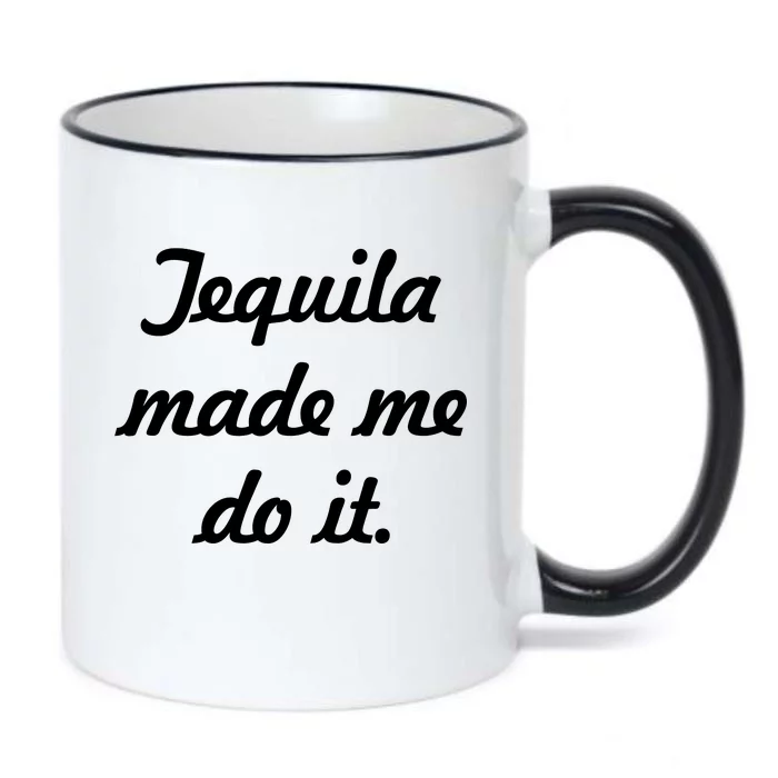 Tequila Made Me Do It Black Color Changing Mug