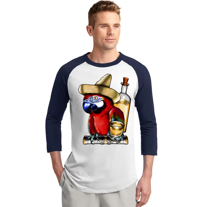 Tequilla Parrot Baseball Sleeve Shirt