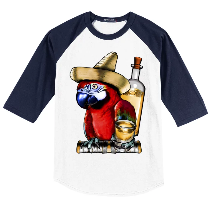 Tequilla Parrot Baseball Sleeve Shirt