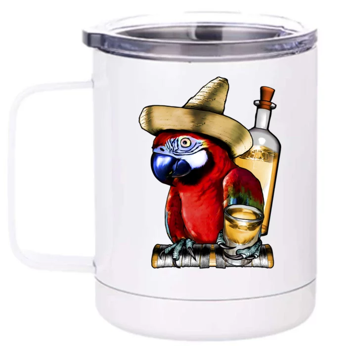 Tequilla Parrot Front & Back 12oz Stainless Steel Tumbler Cup