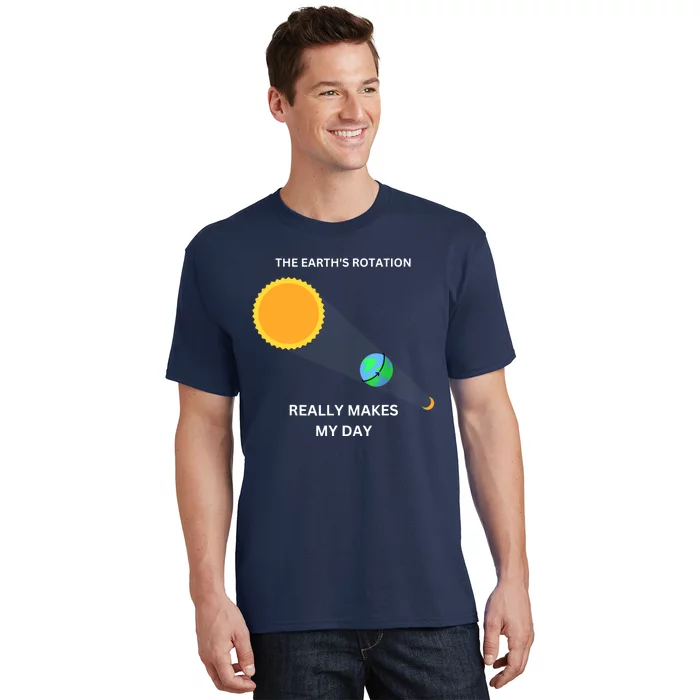 The Earth's Rotation Really Makes My Day Science Physic T-Shirt