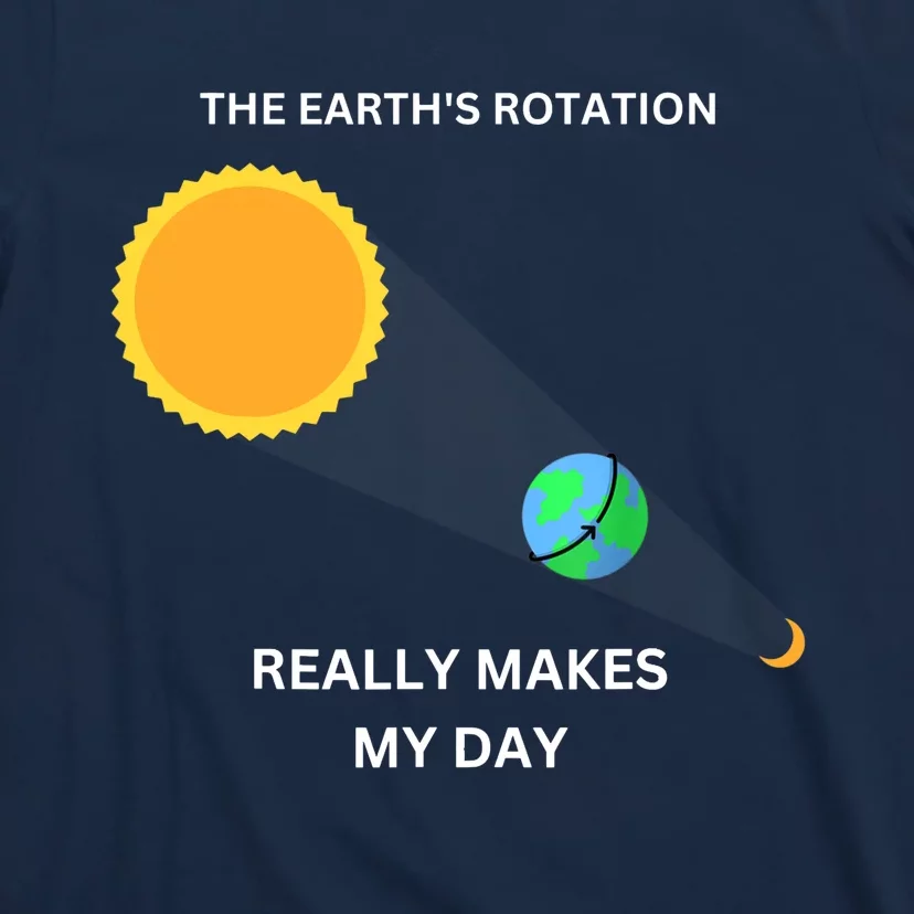 The Earth's Rotation Really Makes My Day Science Physic T-Shirt