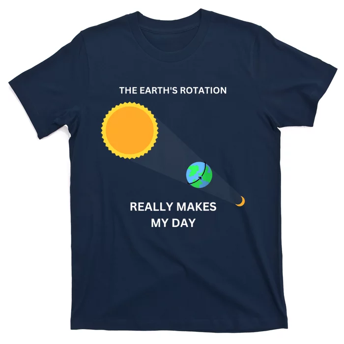 The Earth's Rotation Really Makes My Day Science Physic T-Shirt