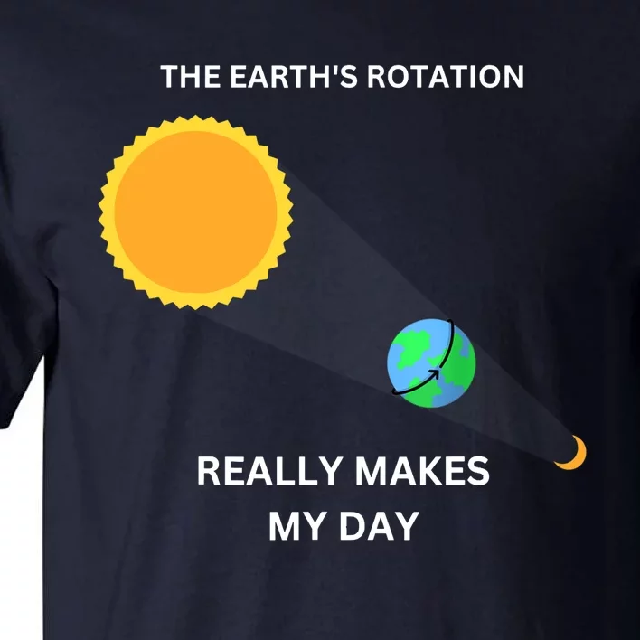 The Earth's Rotation Really Makes My Day Science Physic Tall T-Shirt