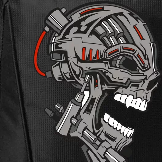 Terminator Skull Gun Head City Backpack