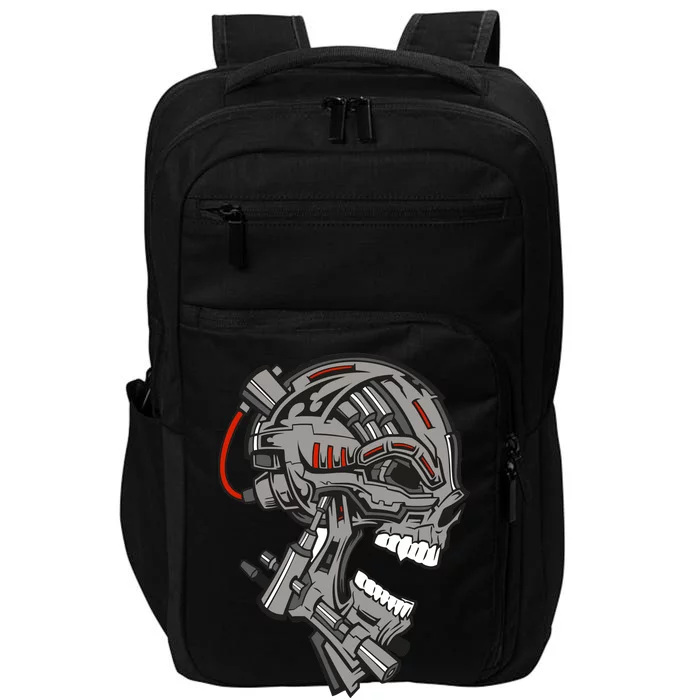 Terminator Skull Gun Head Impact Tech Backpack