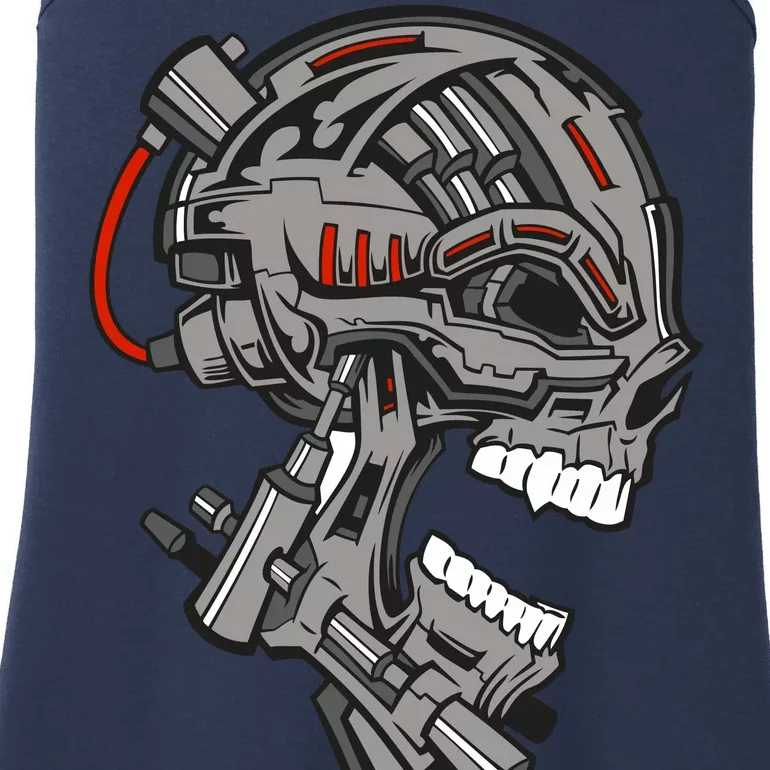 Terminator Skull Gun Head Ladies Essential Tank