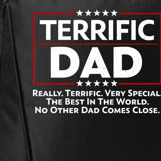 Terrific Dad Fathers Day City Backpack