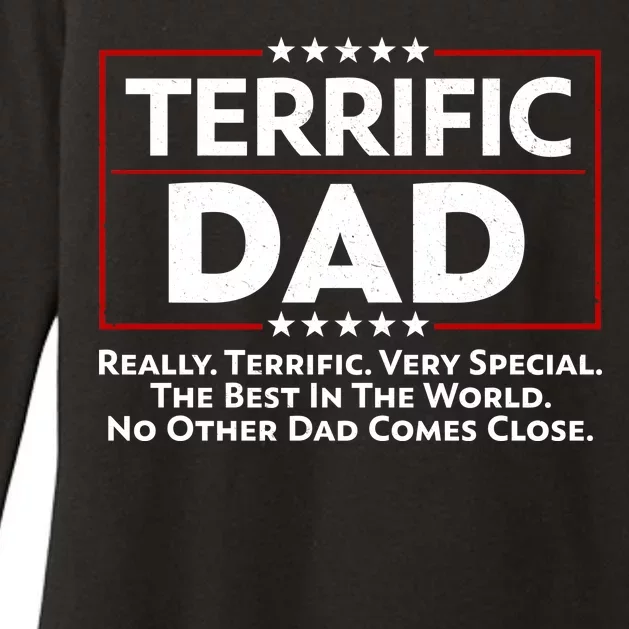 Terrific Dad Fathers Day Womens CVC Long Sleeve Shirt