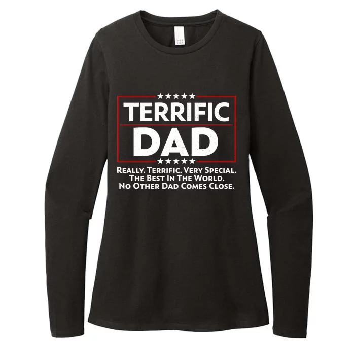 Terrific Dad Fathers Day Womens CVC Long Sleeve Shirt