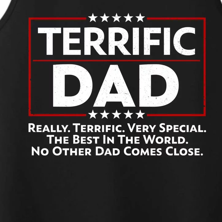 Terrific Dad Fathers Day Performance Tank