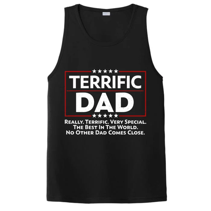 Terrific Dad Fathers Day Performance Tank