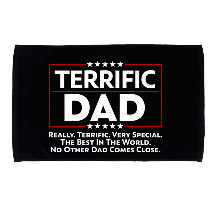 Terrific Dad Fathers Day Microfiber Hand Towel