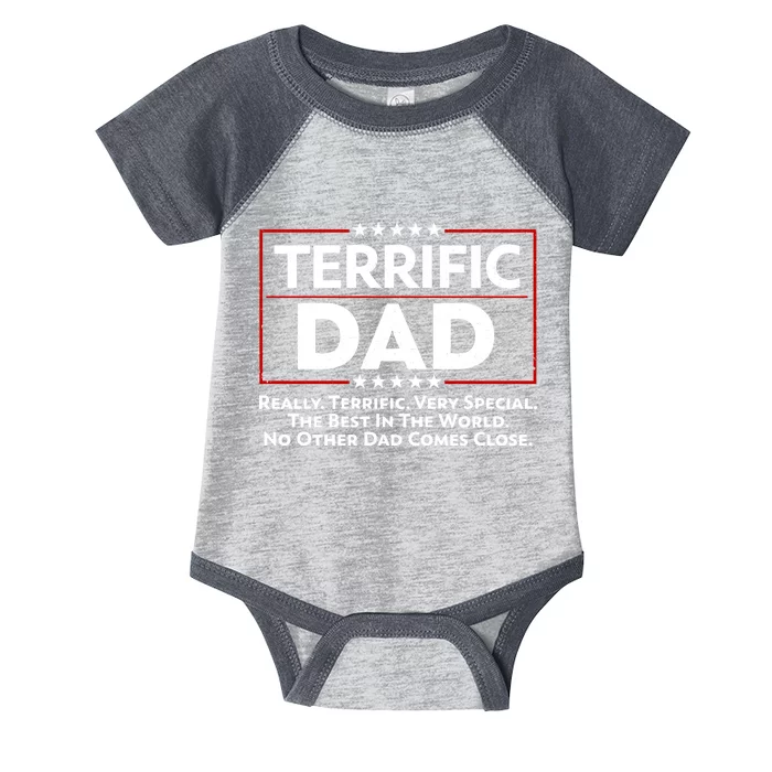 Terrific Dad Fathers Day Infant Baby Jersey Bodysuit