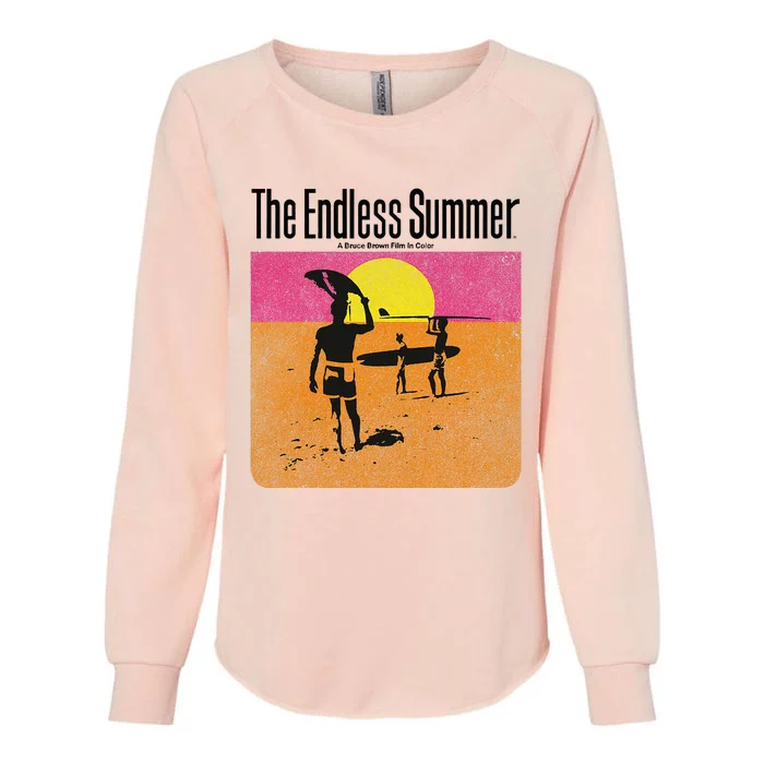 The Endless Summer 1966 Classic Surf Movie 60s Womens California Wash Sweatshirt