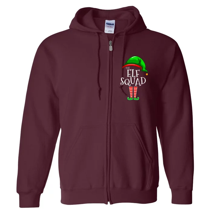 The Elf Squad Family Matching Group Christmas Full Zip Hoodie