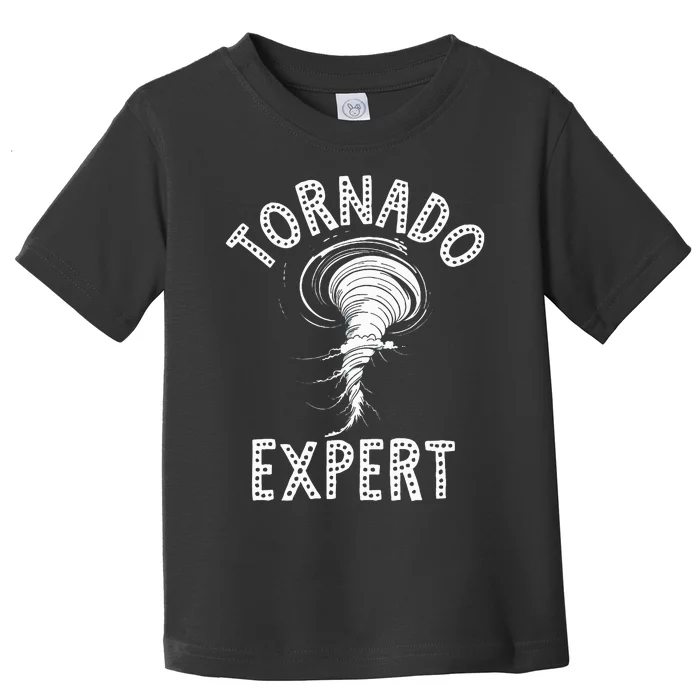 Tornado Expert Storm Chaser Weather Birthday Toddler T-Shirt