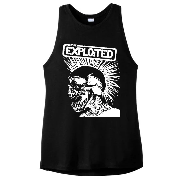 The Exploited Skull Ladies Tri-Blend Wicking Tank