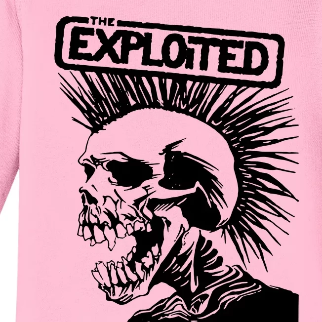 The Exploited Skull Baby Long Sleeve Bodysuit