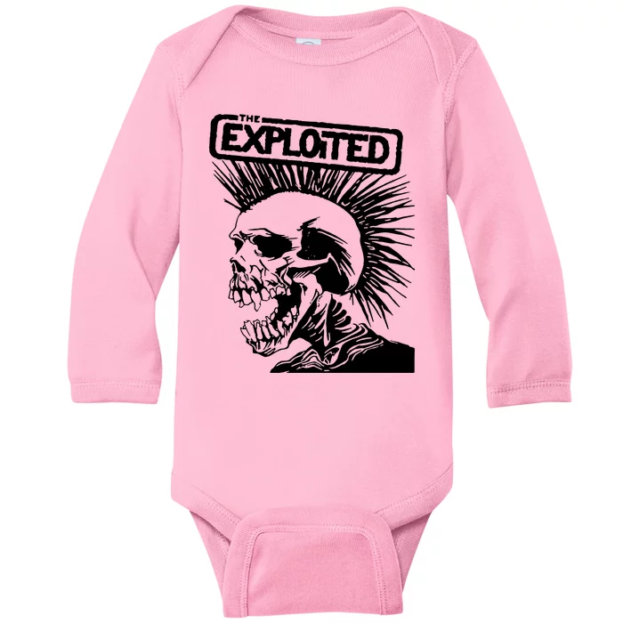 The Exploited Skull Baby Long Sleeve Bodysuit