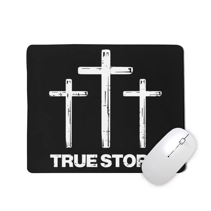 True Easter Story Cross Resurrection Religious Mousepad