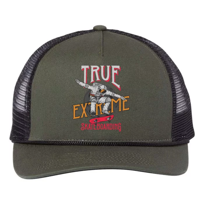 True Extreme Skateboarding Retro Rope Trucker Hat Cap