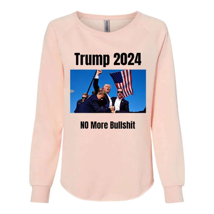 Trump Ear Shot Womens California Wash Sweatshirt