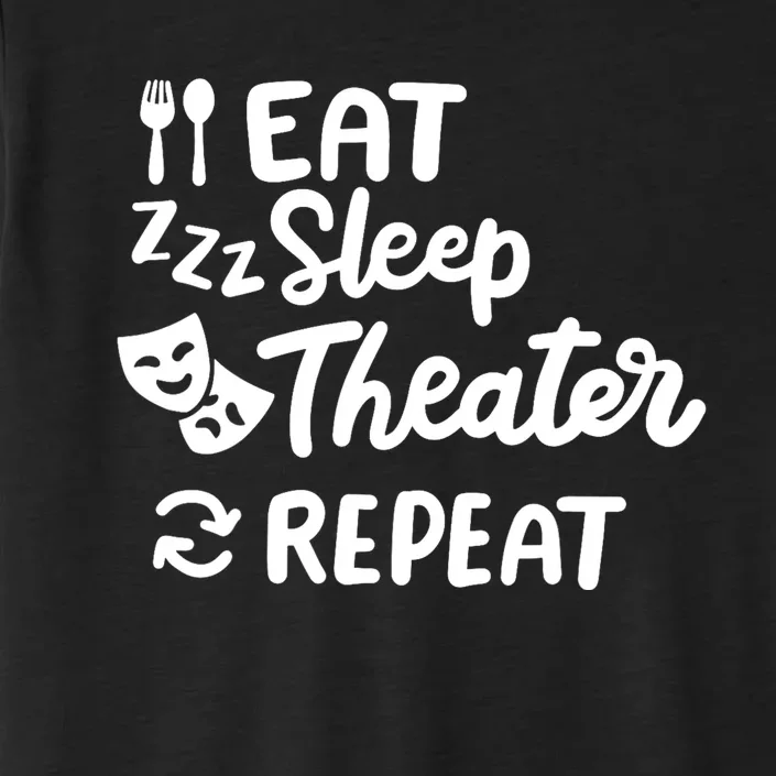 Theater Eat Sleep Repeat Theater ChromaSoft Performance T-Shirt