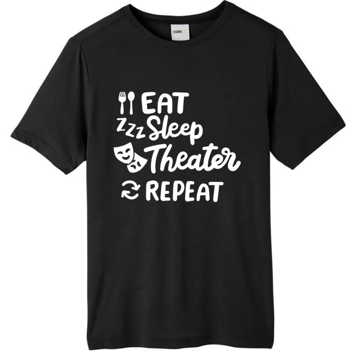 Theater Eat Sleep Repeat Theater ChromaSoft Performance T-Shirt