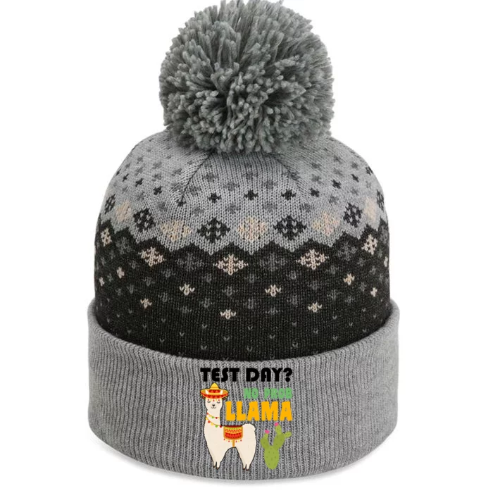 Test Day? No Prob Llama Cactus The Baniff Cuffed Pom Beanie