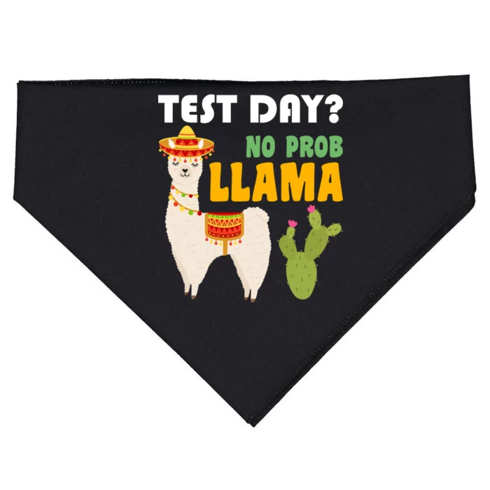 Test Day? No Prob Llama Cactus USA-Made Doggie Bandana