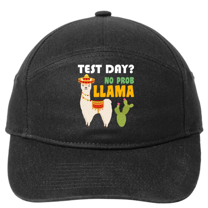 Test Day? No Prob Llama Cactus 7-Panel Snapback Hat