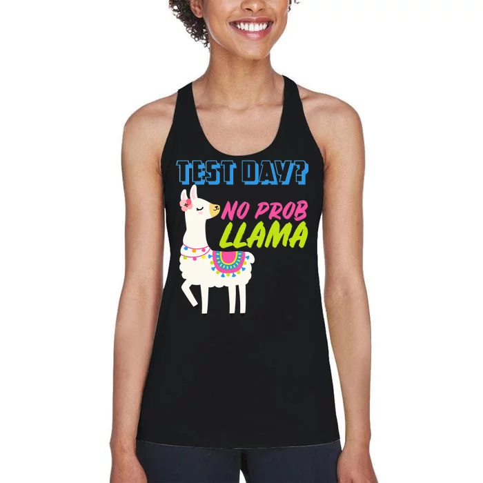 Test Day? No Probllama Women's Racerback Tank