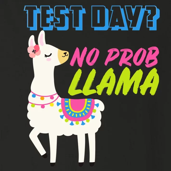 Test Day? No Probllama Toddler Long Sleeve Shirt