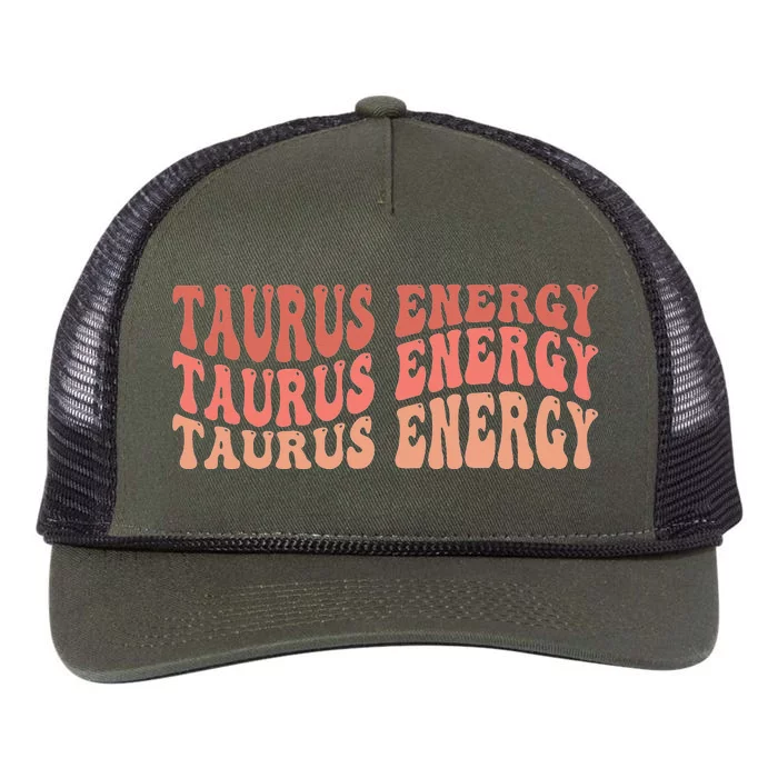 Taurus Energy Retro Rope Trucker Hat Cap