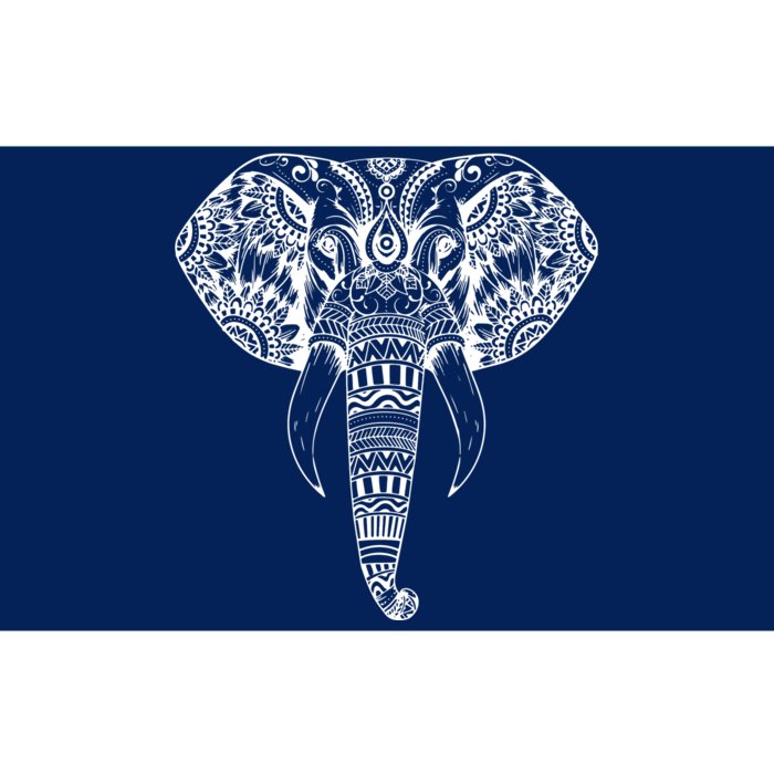 Trendy Elephant Tribal Indian Elephant Mandala Tribal Art Bumper Sticker