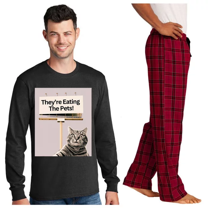 TheyRe Eating The Pets Dogs Cats Long Sleeve Pajama Set