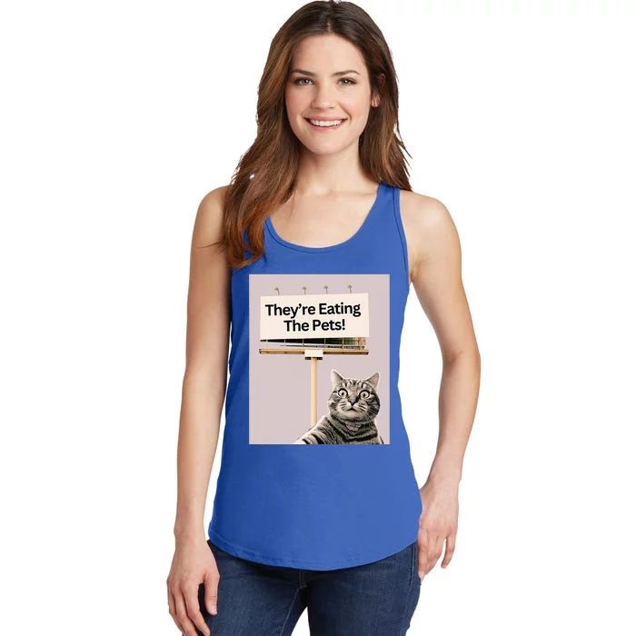 TheyRe Eating The Pets Dogs Cats Ladies Essential Tank