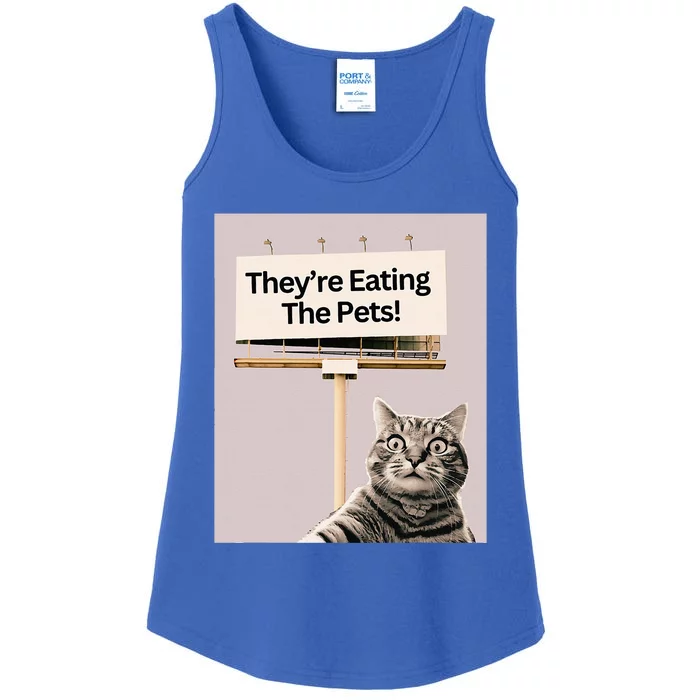 TheyRe Eating The Pets Dogs Cats Ladies Essential Tank