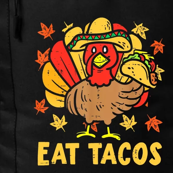 Turkey Eat Tacos Funny Mexican Sombrero Thanksgiving Daily Commute Backpack