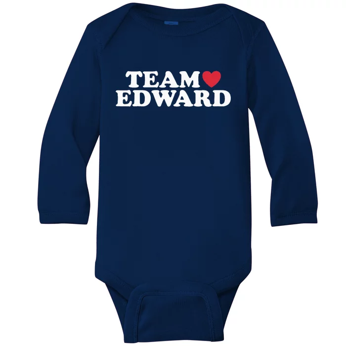 Team Edward Baby Long Sleeve Bodysuit