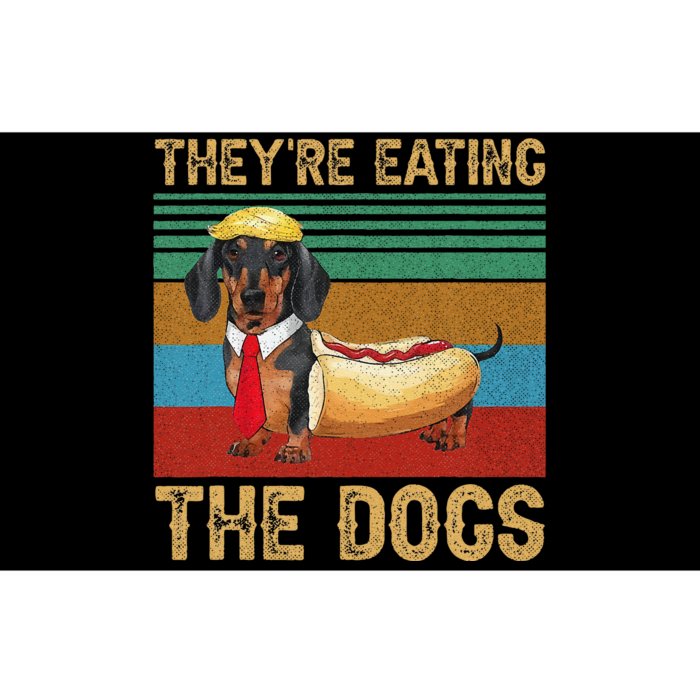 They’Re Eating The Dogs 2024 Retro Funny Dachshund Weiner Gift Bumper Sticker