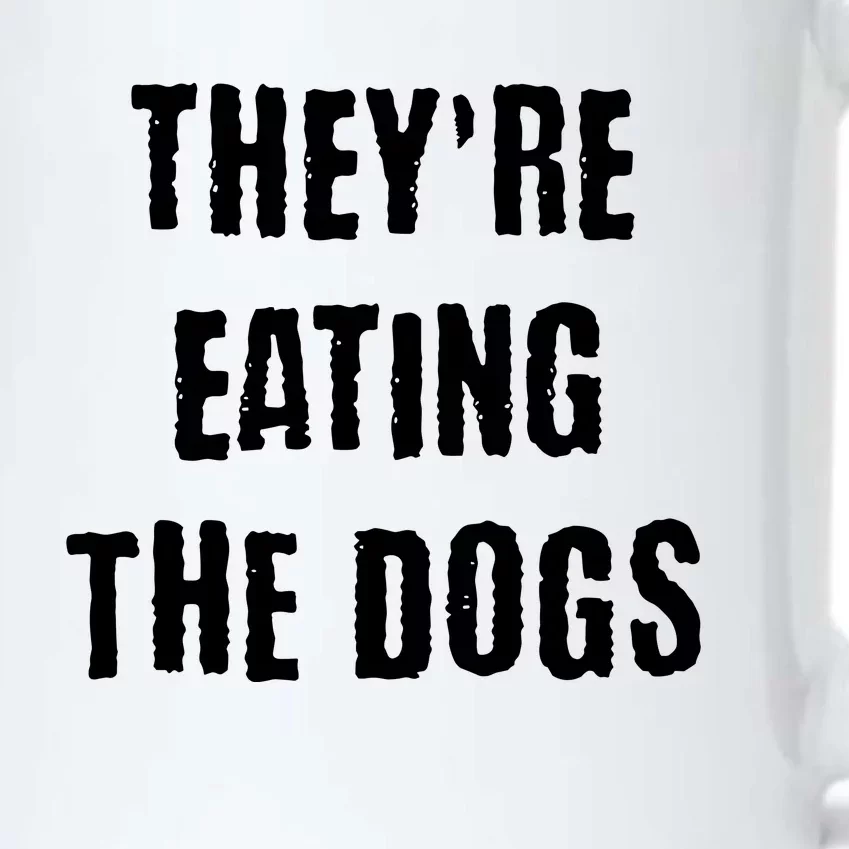 Theyre Eating The Dogs Black Color Changing Mug