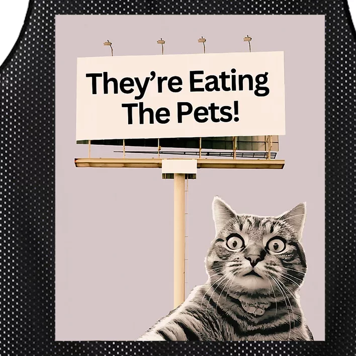 TheyRe Eating The Pets Dogs Cats We Are Not Going Back Mesh Reversible Basketball Jersey Tank