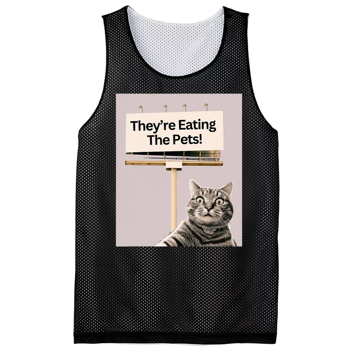 TheyRe Eating The Pets Dogs Cats We Are Not Going Back Mesh Reversible Basketball Jersey Tank