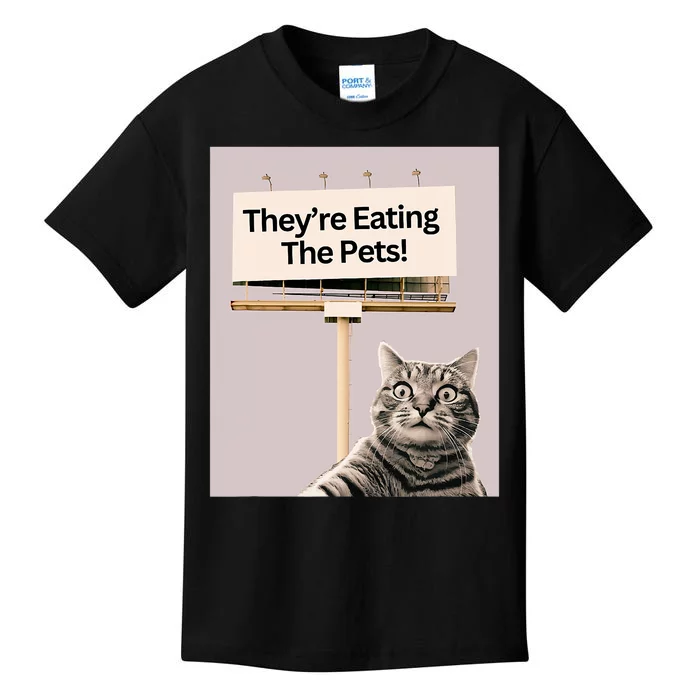 TheyRe Eating The Pets Dogs Cats We Are Not Going Back Kids T-Shirt