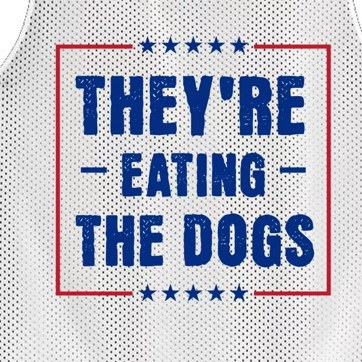 Theyre Eating The Dogs Mesh Reversible Basketball Jersey Tank