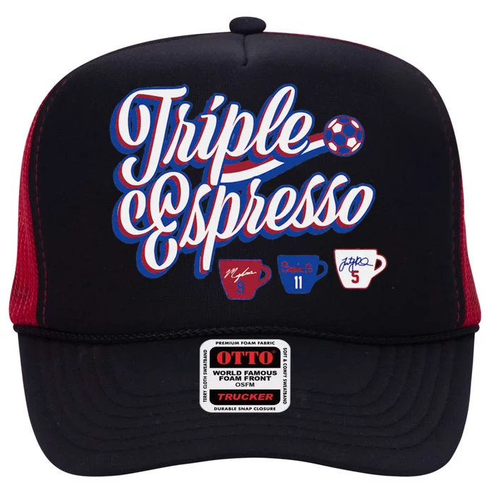 Triple Espresso High Crown Mesh Trucker Hat