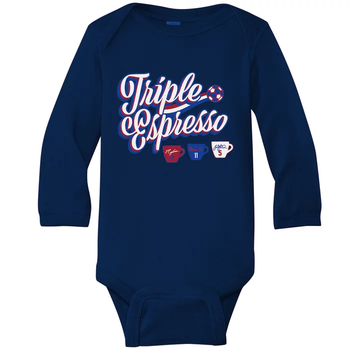 Triple Espresso Baby Long Sleeve Bodysuit